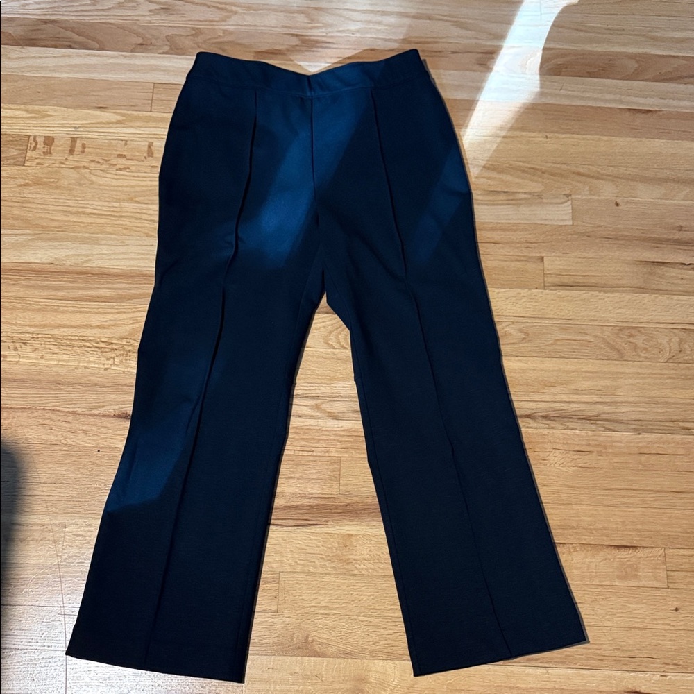Summersalt Black Wide Leg Women's Ponte Pull-on Pants
